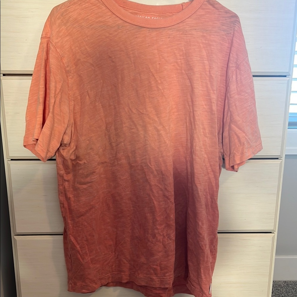 American Eagle Outfitters Men's Orange T-Shirt